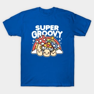 Vintage Super Groovy 80s Kawaii Mushrooms T-Shirt